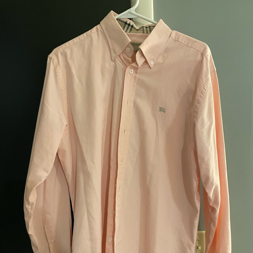 Burberry Shirt. Size L. Pink